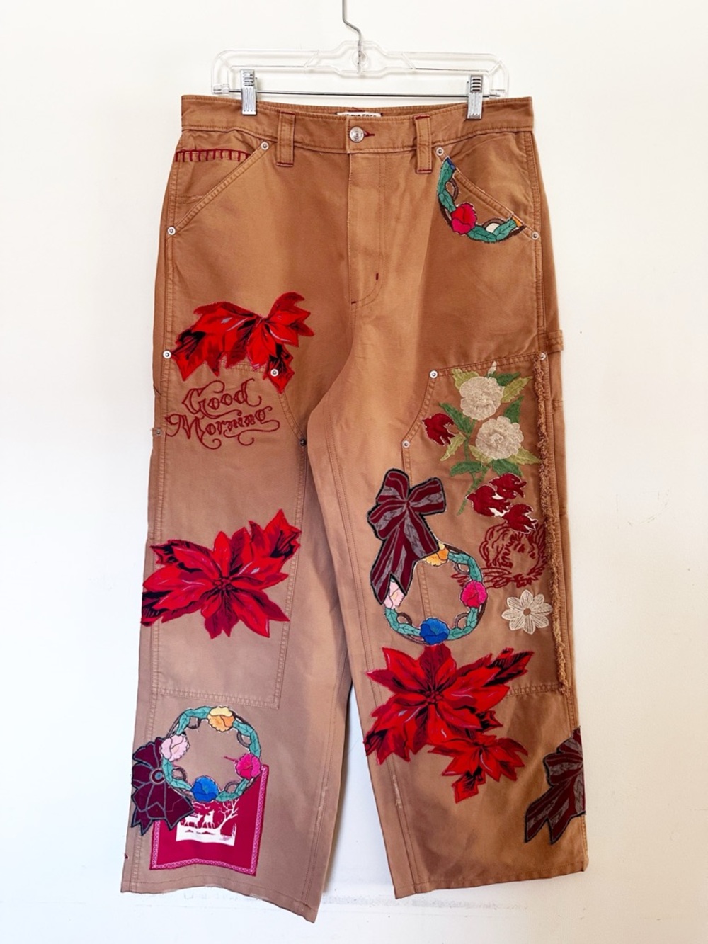 Free People We The Free Bright Time Embroidered Craft Pants - Picture 9 of 13